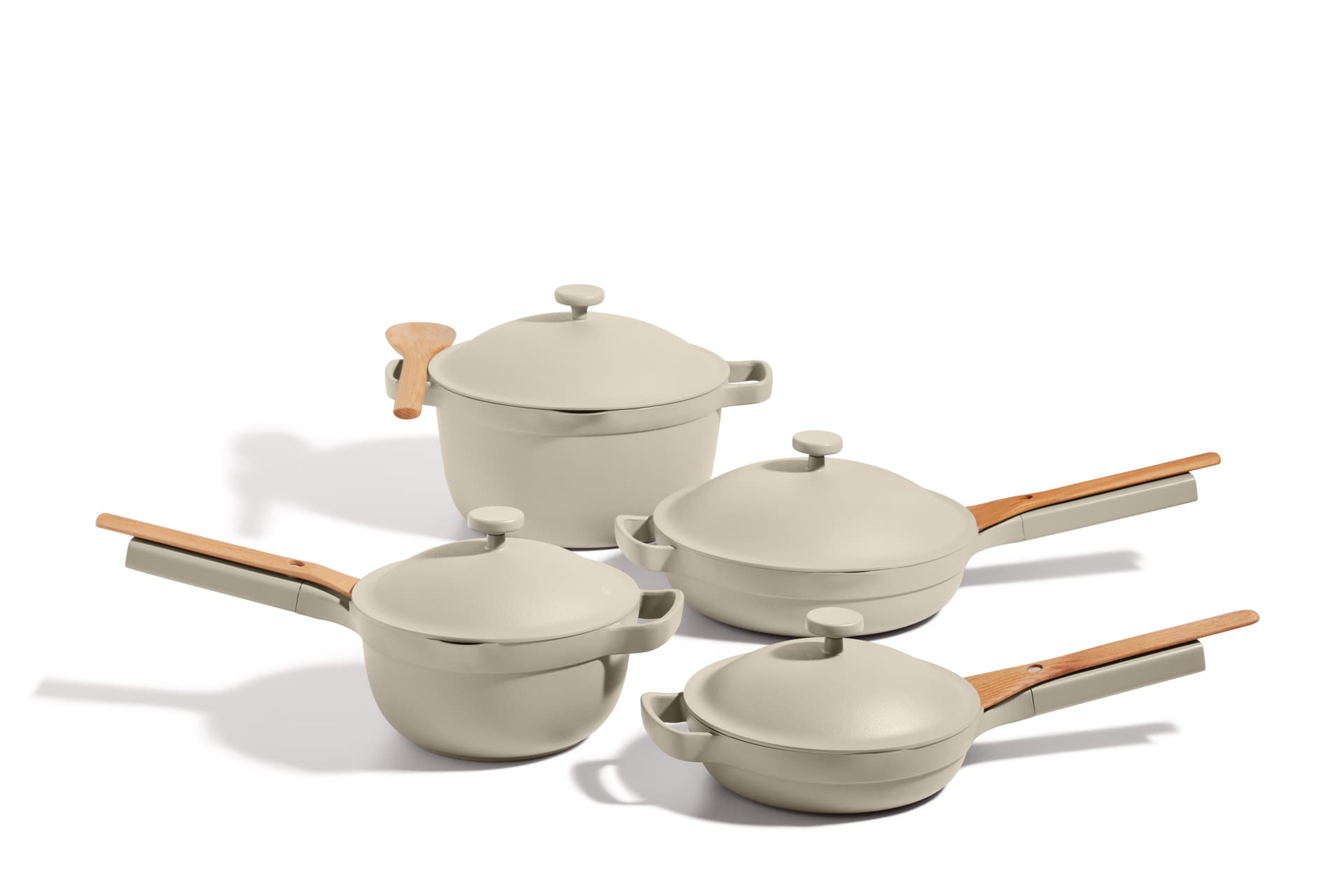 Ceramic 13-Piece Cookware Set in Blue Salt