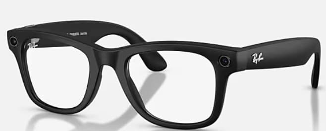 Ray-Ban Meta Wayfarer AI Glasses-Clear