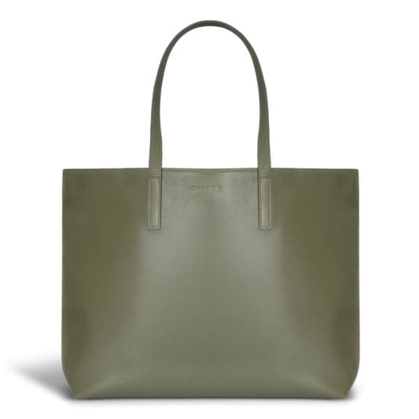 Onyx Leather Open Tote Size 18"x12.5"