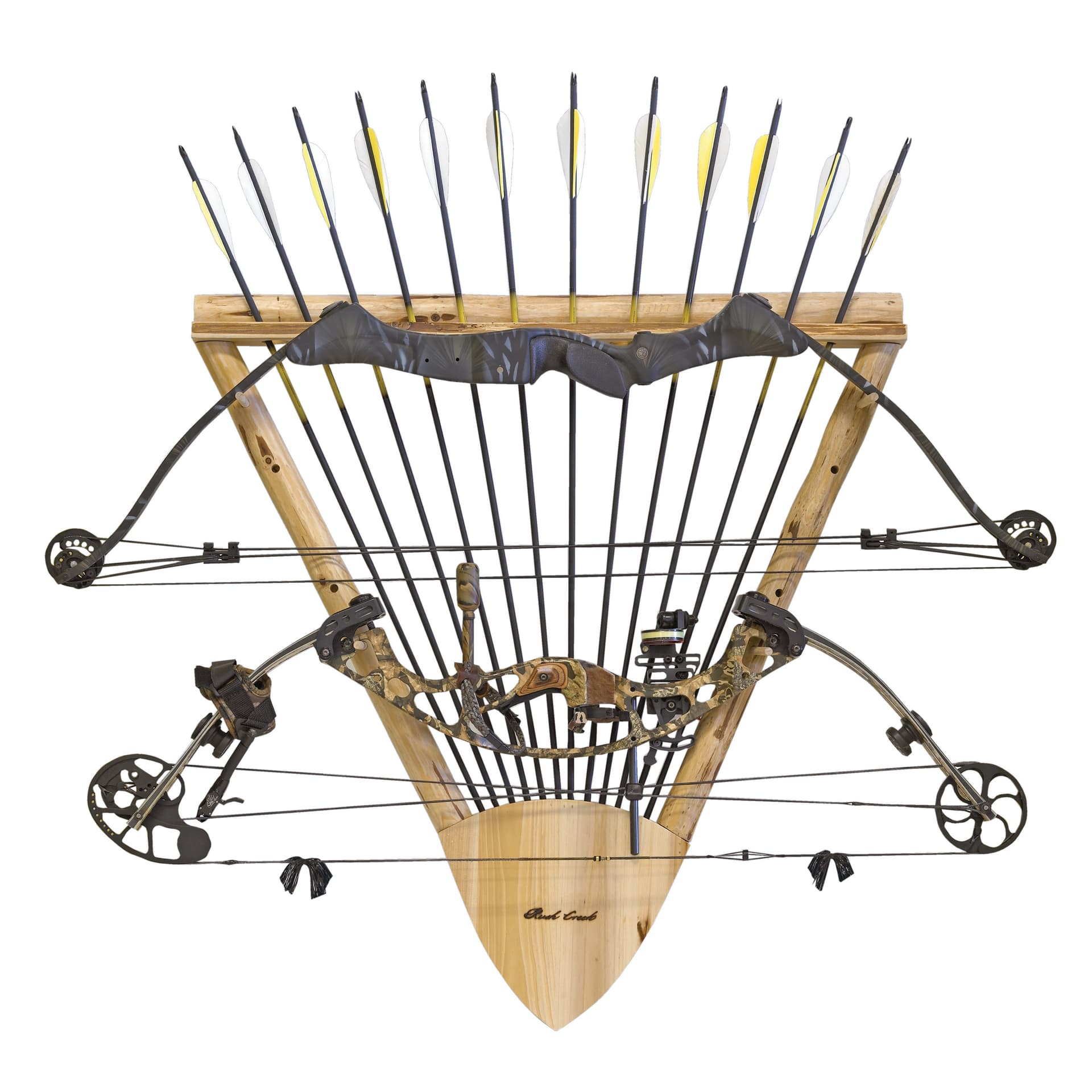 2-Bow/12-Arrow Wall Storage Rack