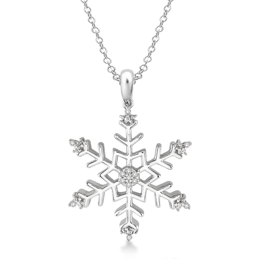 Diamond Snowflake Necklace