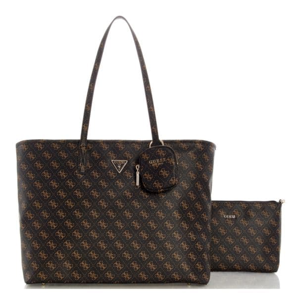 Power Play Large Tech Tote - Brown Logo