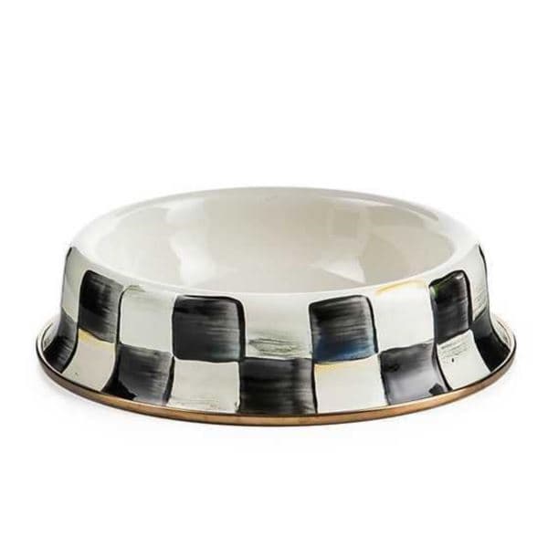 Sterling Check Cat Dish