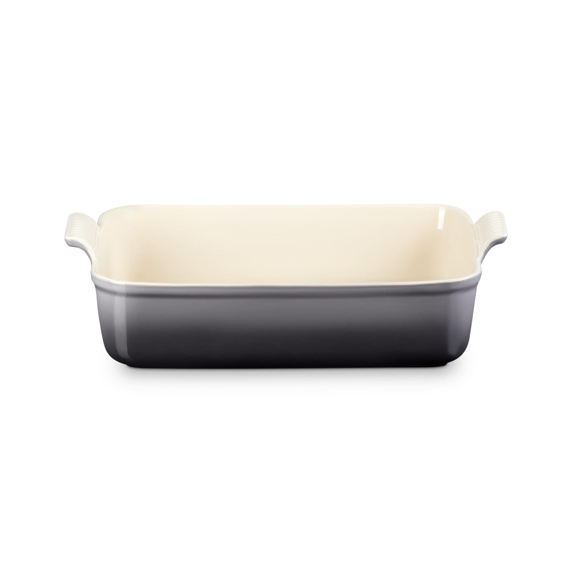6.75qt Heritage Stoneware Deep Rectangular Lasagna Deep Baker Oyster