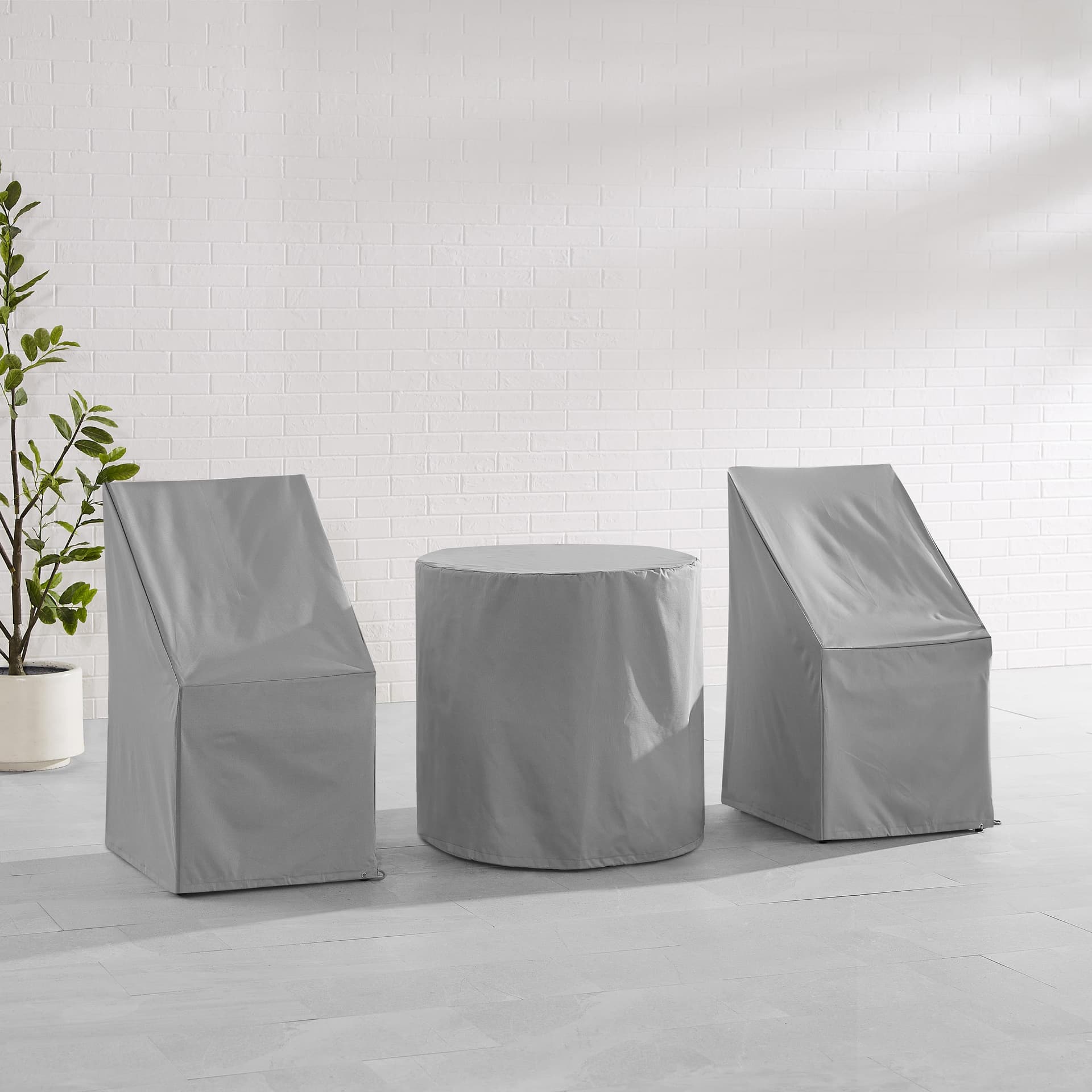 3Pc Outdoor Bistro Furniture Cover Set
