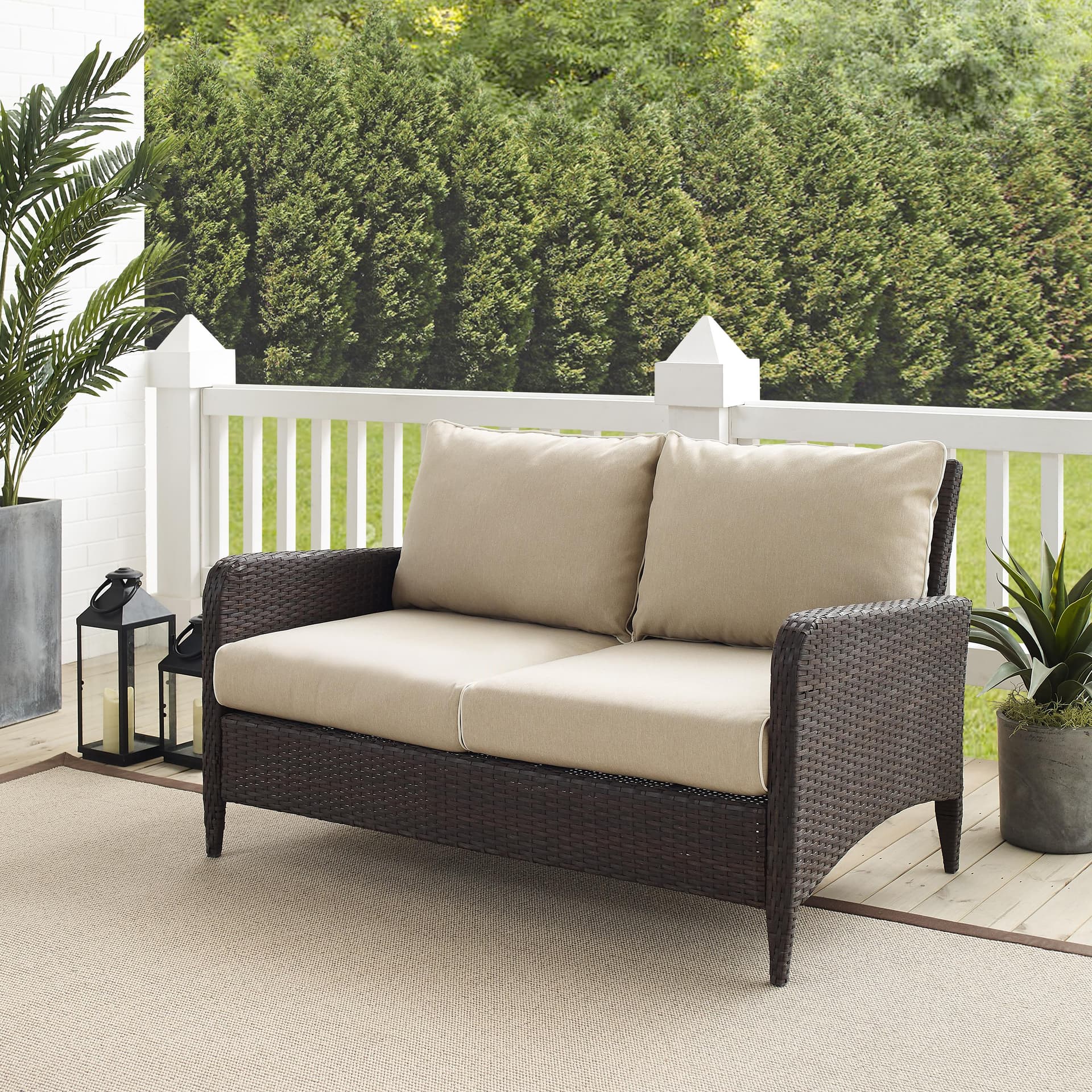 Kiawah Outdoor Wicker Loveseat