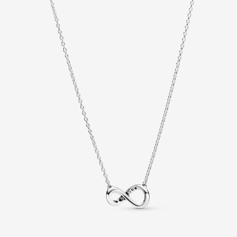 Sparkling Infinity Collier Necklace Size 19.7"