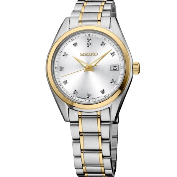 Diamonds TT Quartz Silver Dial