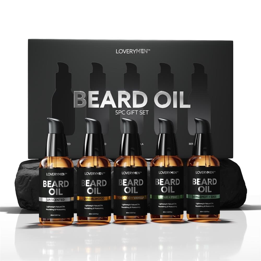 LOVERYMen Deluxe Beard Oils Size 5 Pieces