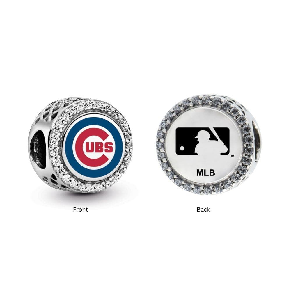 Button Charm - Chicago Cubs