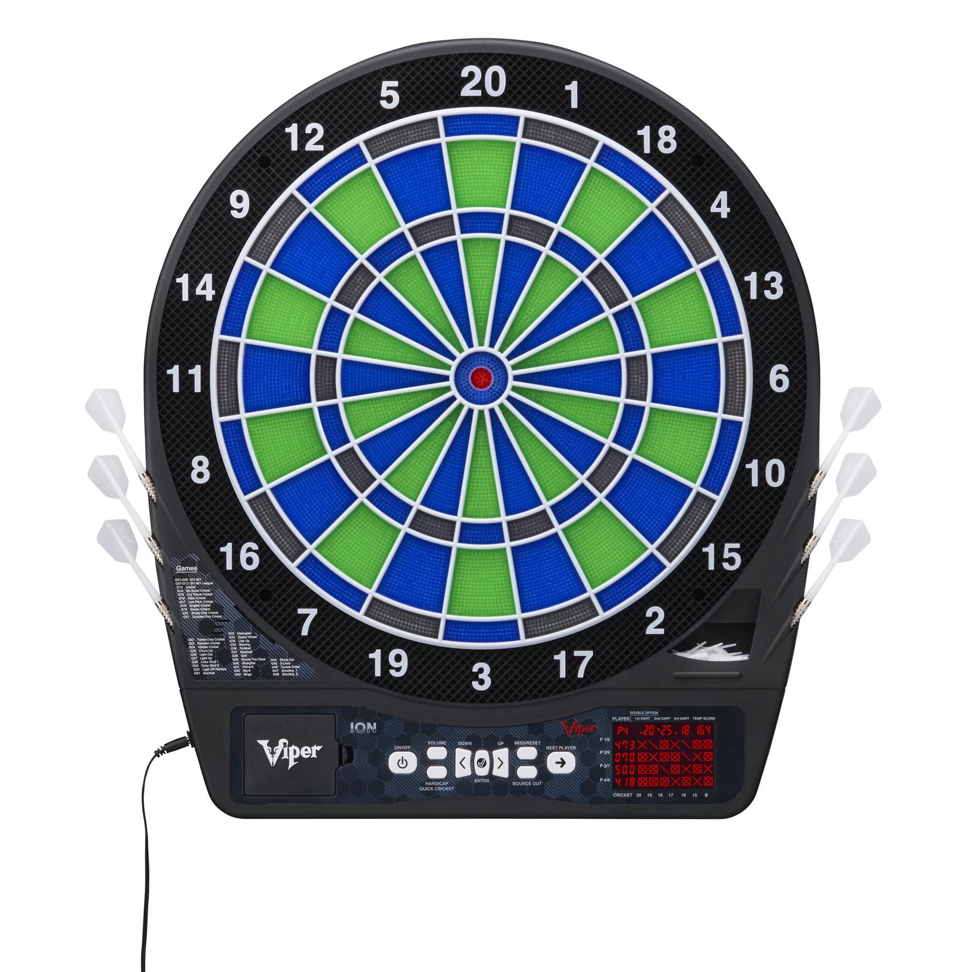 Viper Ion Illuminated Dartboard