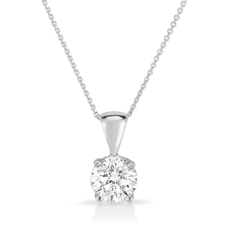 14k White Gold Diamond Necklace .20ct