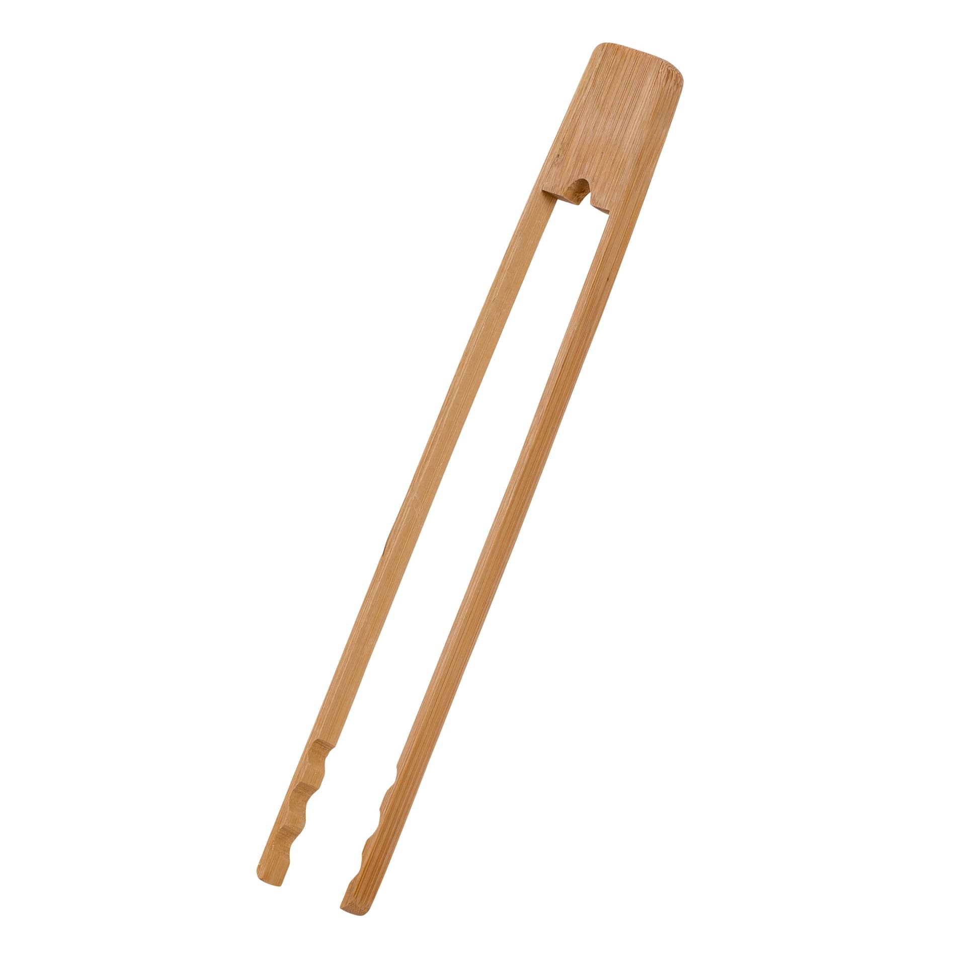 Joyce Chen - Burnished Bamboo Tongs w/Serrated Teeth, 11-Inch