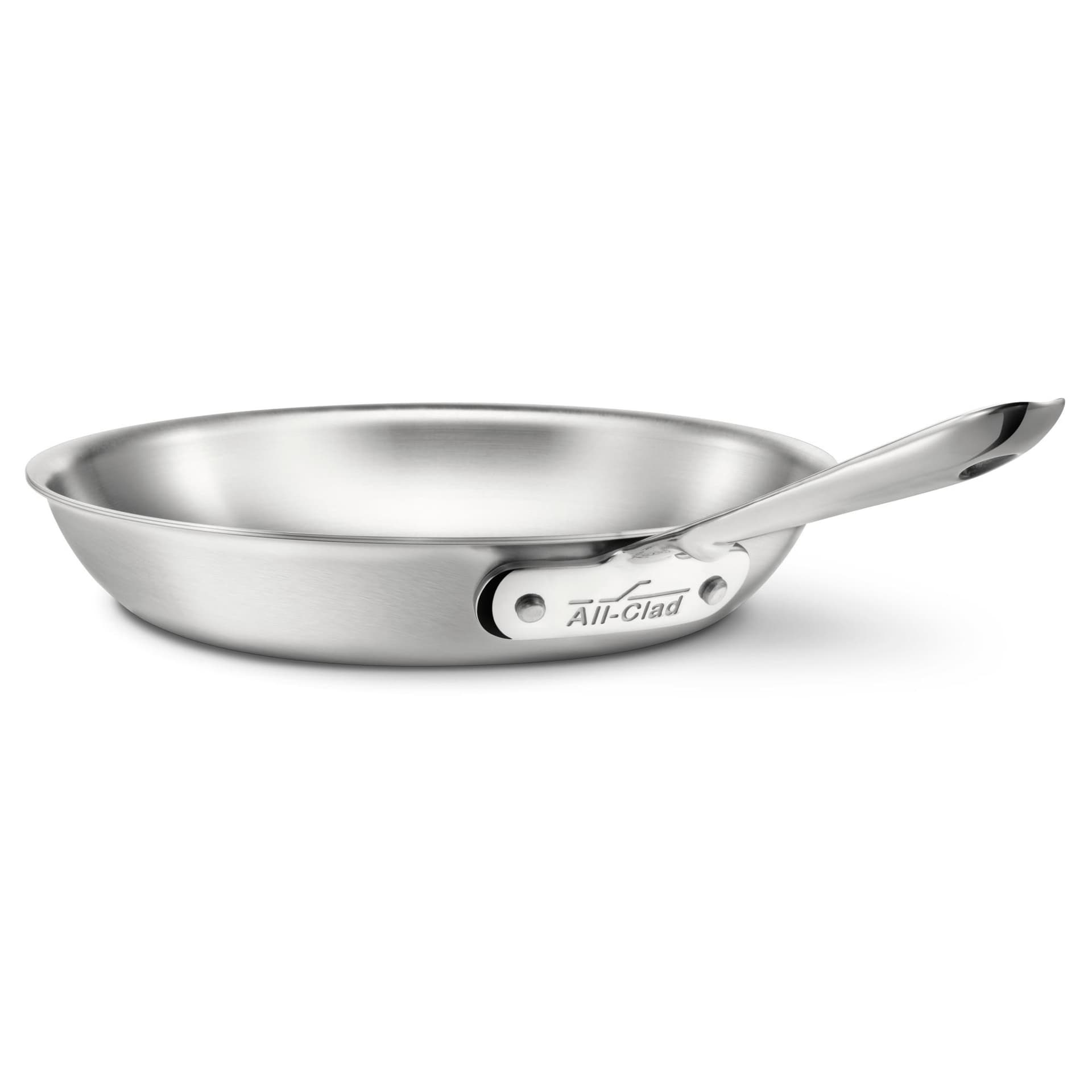 D5 Brushed Stainless Steel 10" Fry Pan