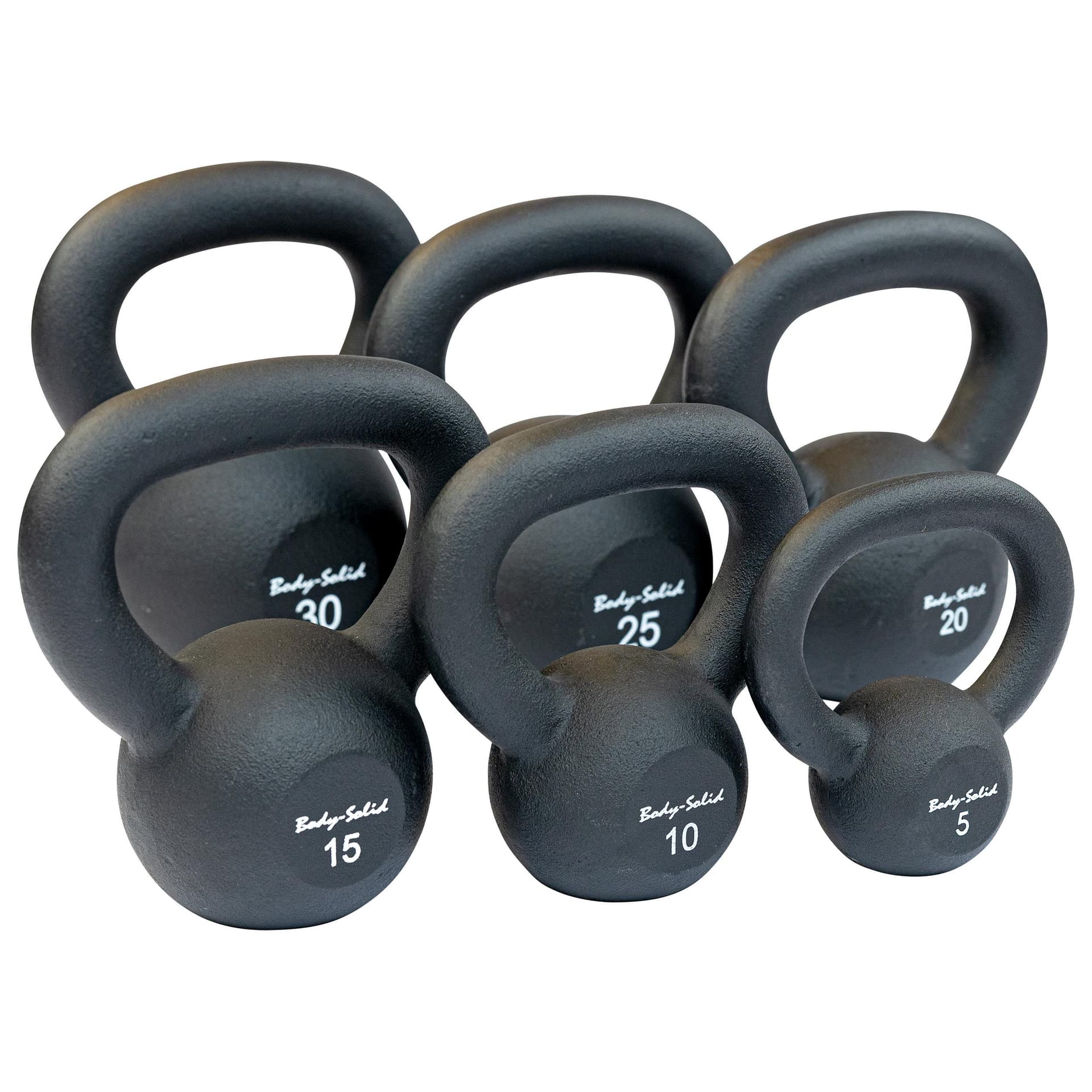 Body-Solid Kettleball Set Singles 5-30lbs