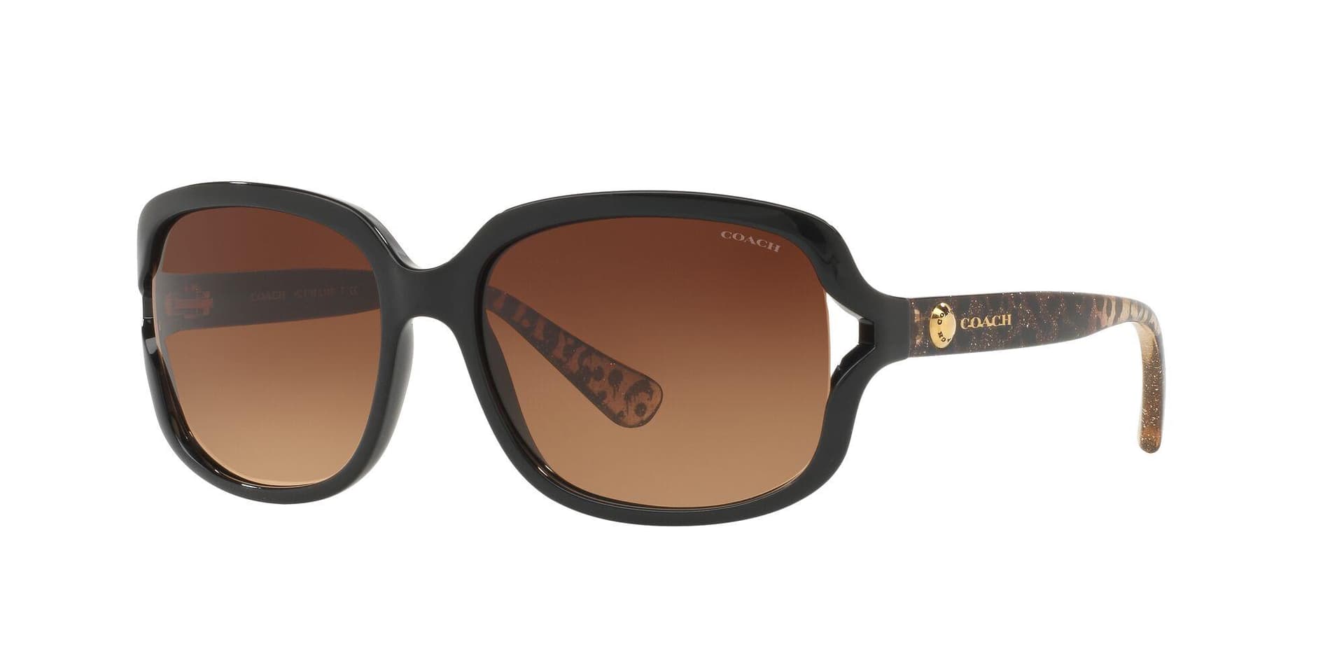 Women's Sunglasses - Black/Brown