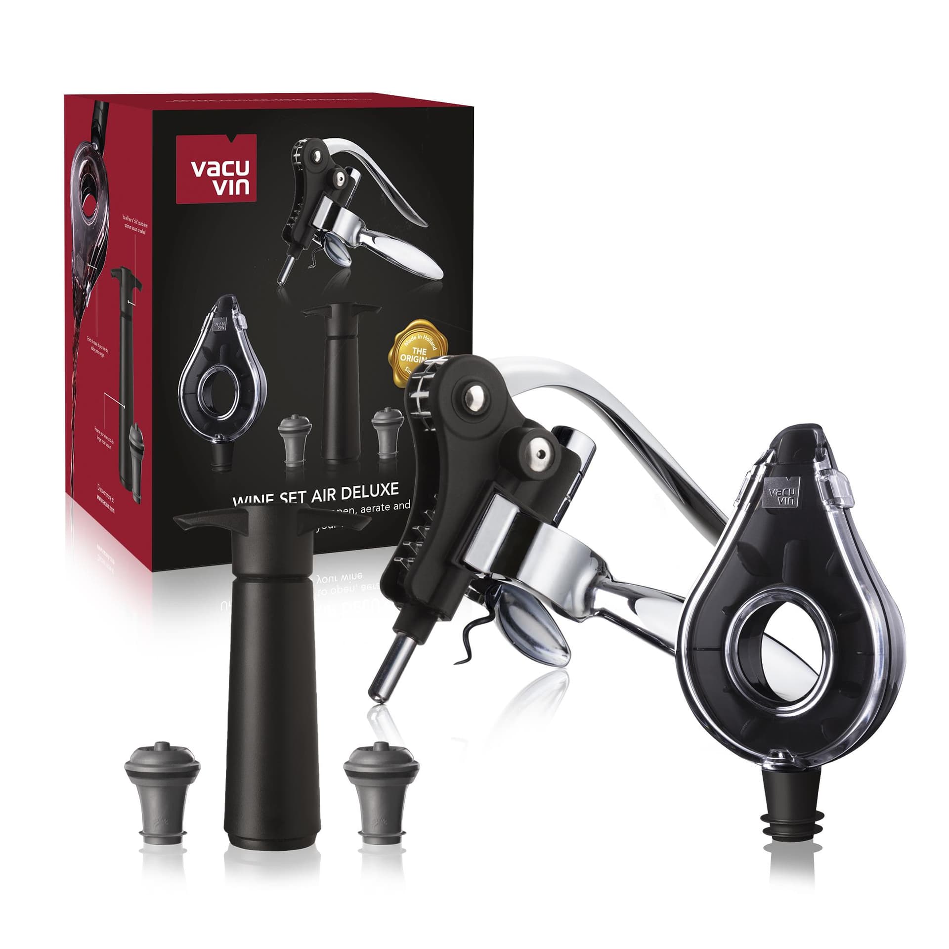 Vacu Vin Wine Set Air Deluxe Gift Box - 5 pc