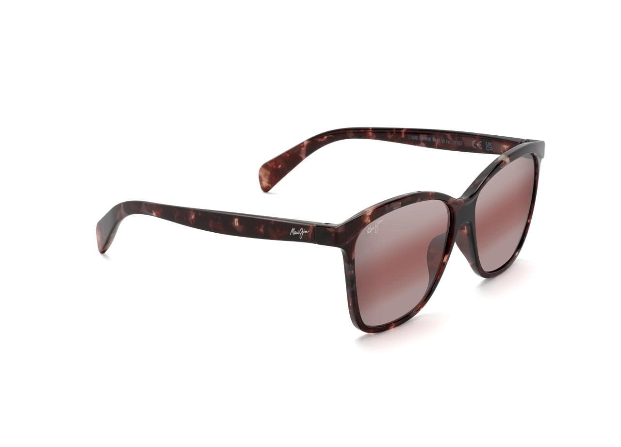 Liquid Sunshine Polarized Sunglasses Red Tortoise Frame Maui Rose Lens