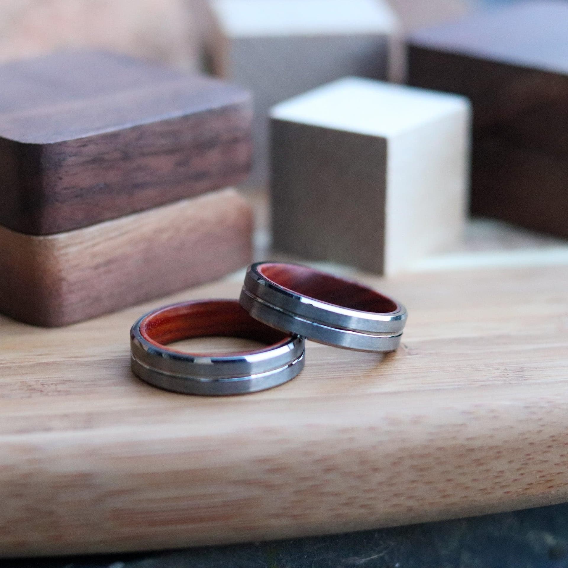 Chief - Tungsten & Rosewood Ring Size 14