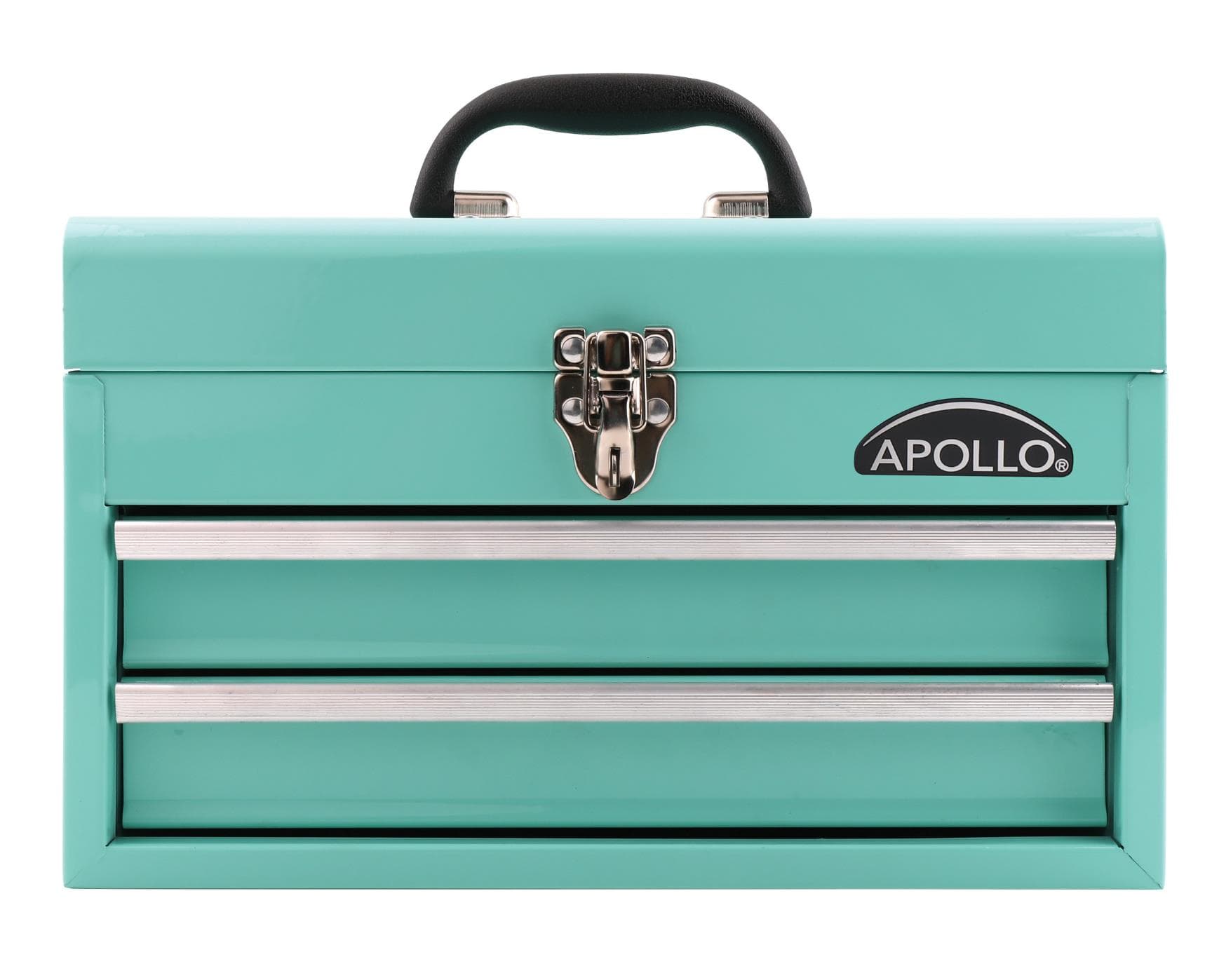 14 in 2-Drawer Metal Box Green