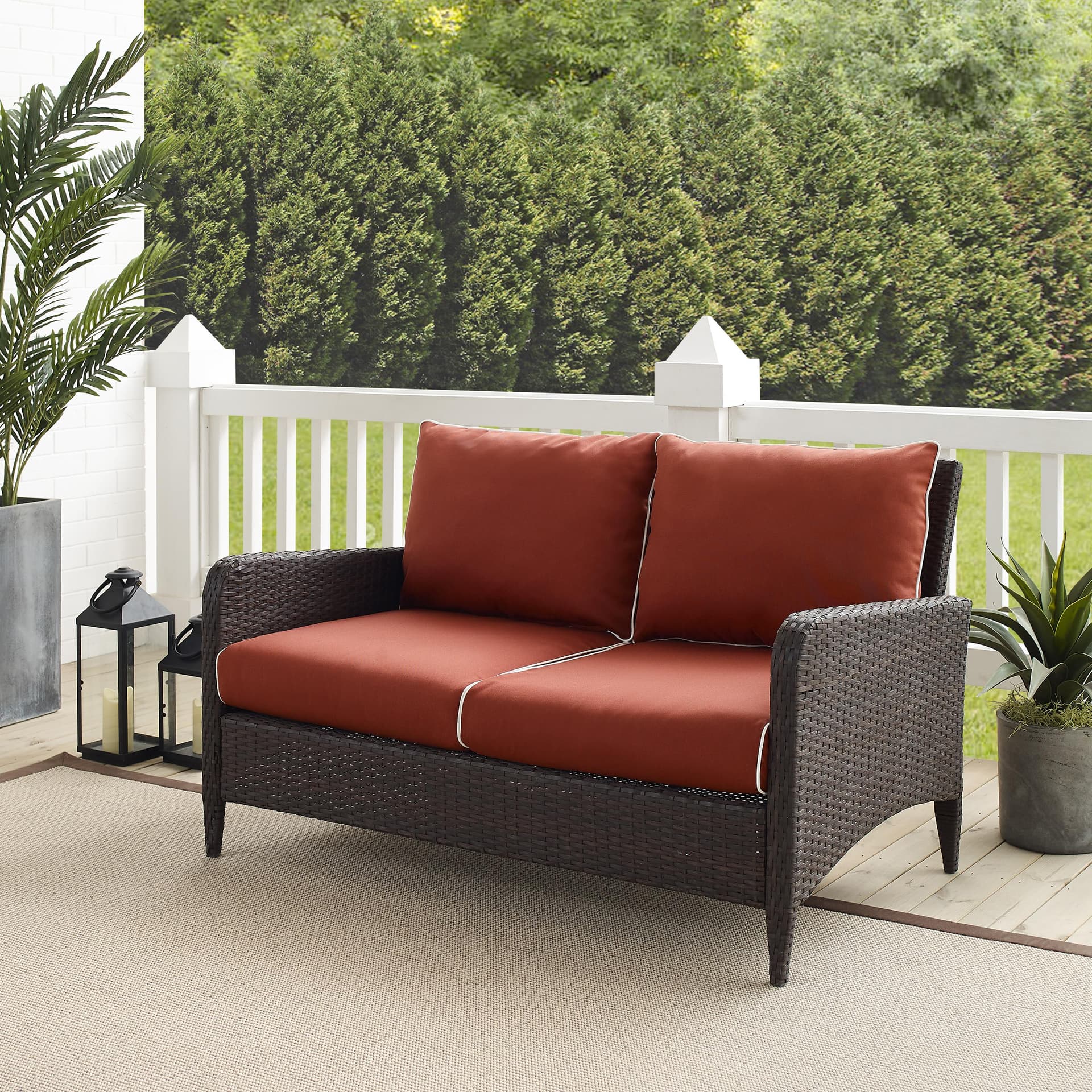 Kiawah Outdoor Wicker Loveseat