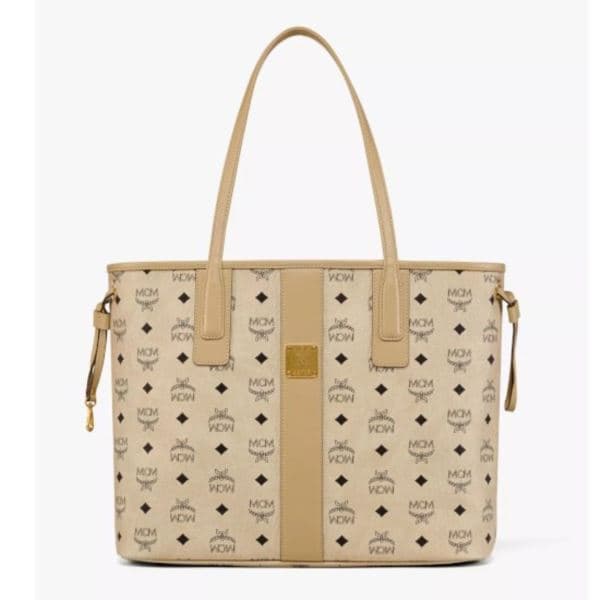 Medium Reversible Liz Shopper in Visetos - Beige