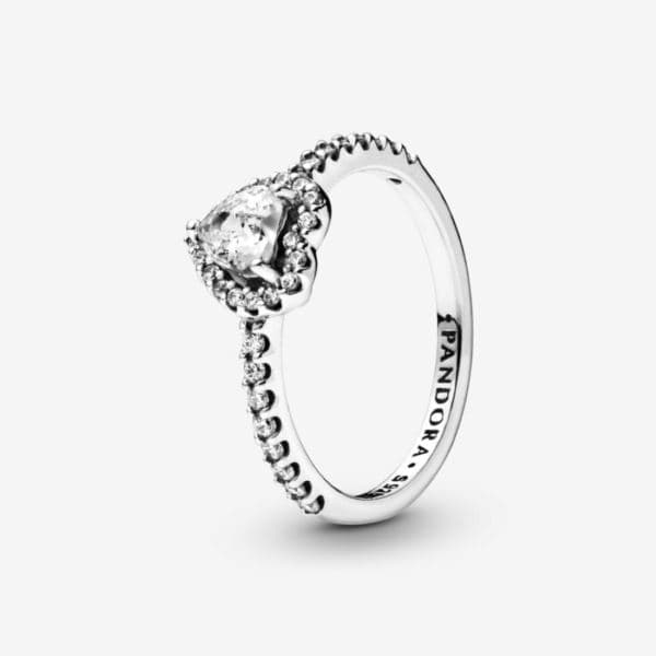 Elevated Heart Ring Size 6