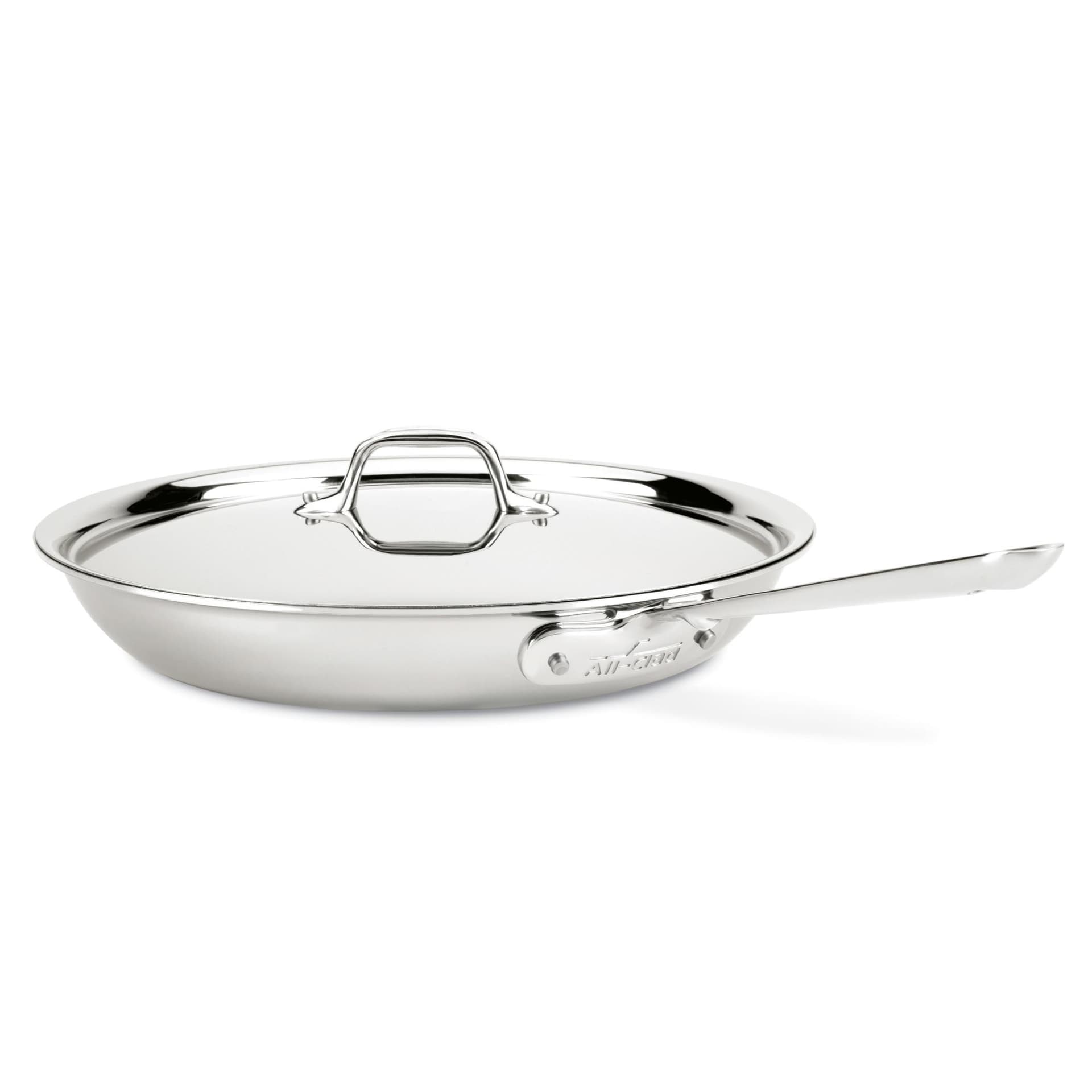 D3 Stainless Steel 12" Fry Pan with Lid