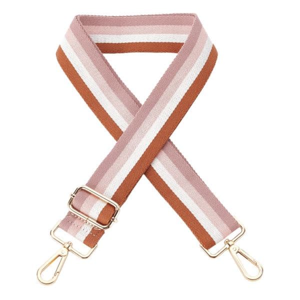 Pink and White Bag Strap