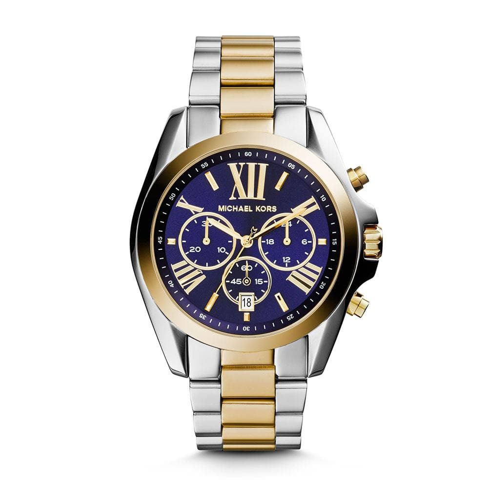 Ladies Bradshaw Chronograph Two-Tone Stainless Steel Watch Blue Dial