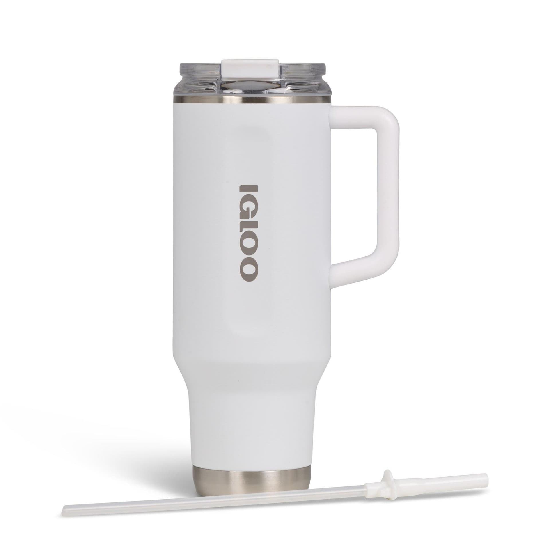 40oz Stainless Steel Travel Mug White