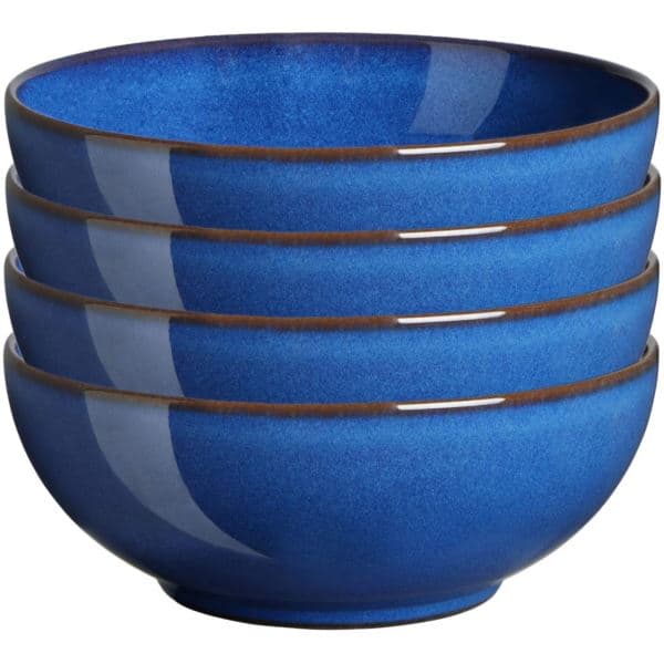 Denby Imperial Blue Set of 4 Cereal Bowls