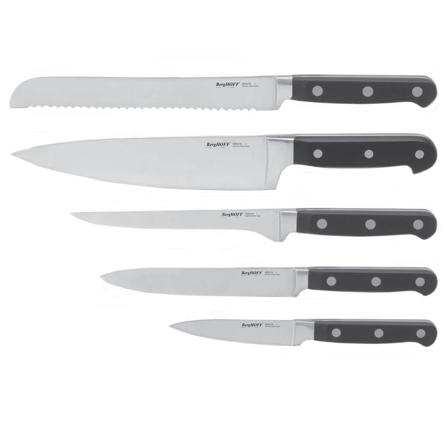 Contempo 5pc German Steel Knife Set