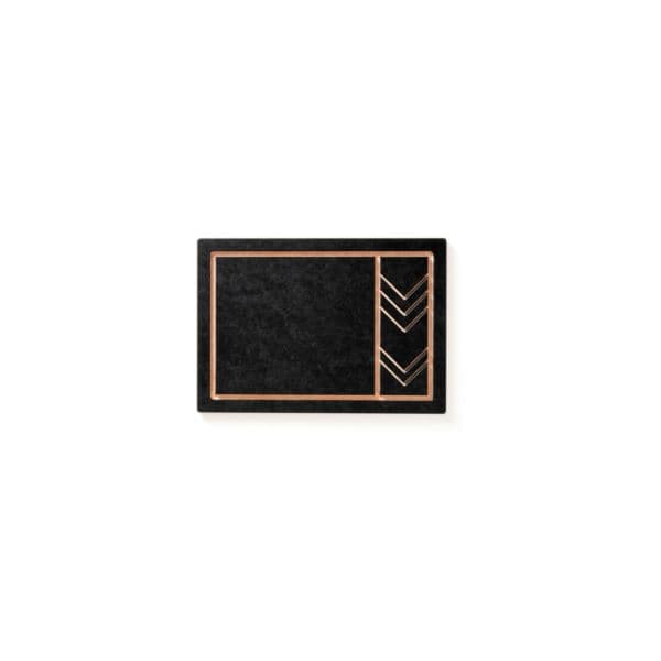 Frank Lloyd Wright Small Cut & Serve Board 9.75" X 6.875" In Slate/Natural