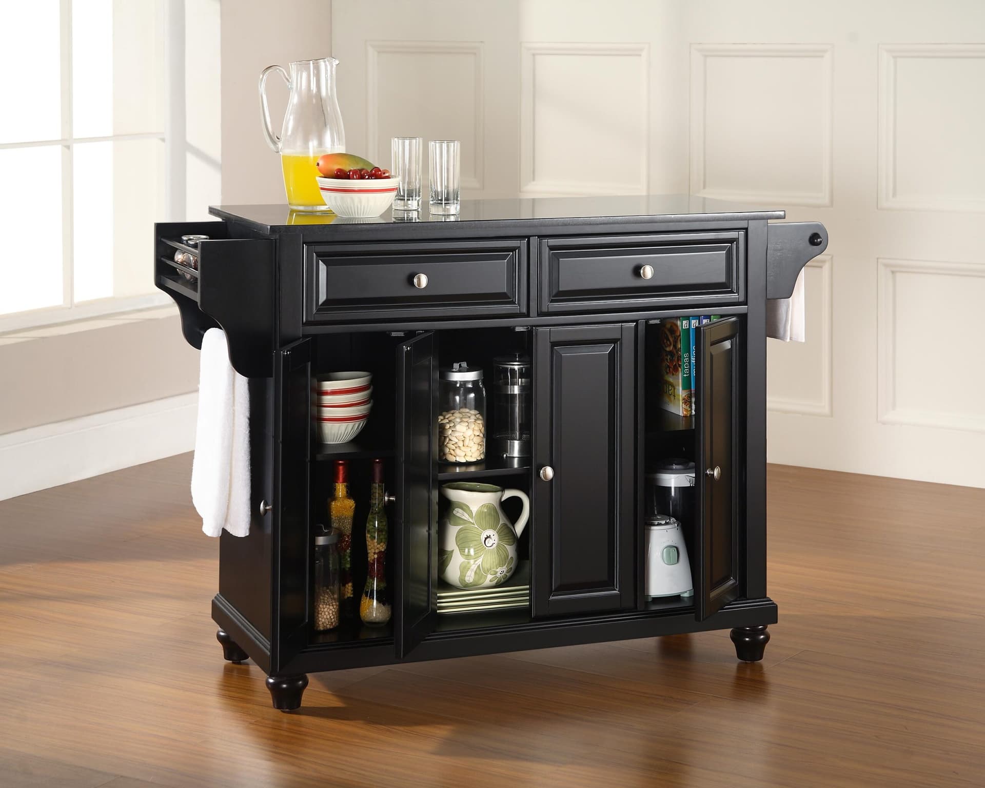 Cambridge Granite Top Full Size Kitchen Island/Cart