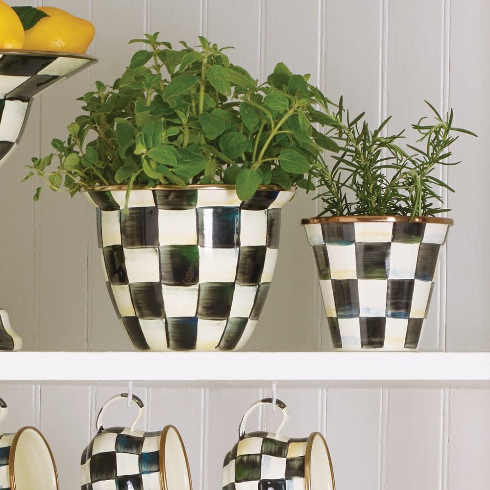 Check Large Flower Pot