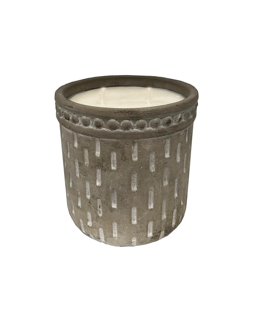 Embellished Garden Cement Citronella Outdoor Candle