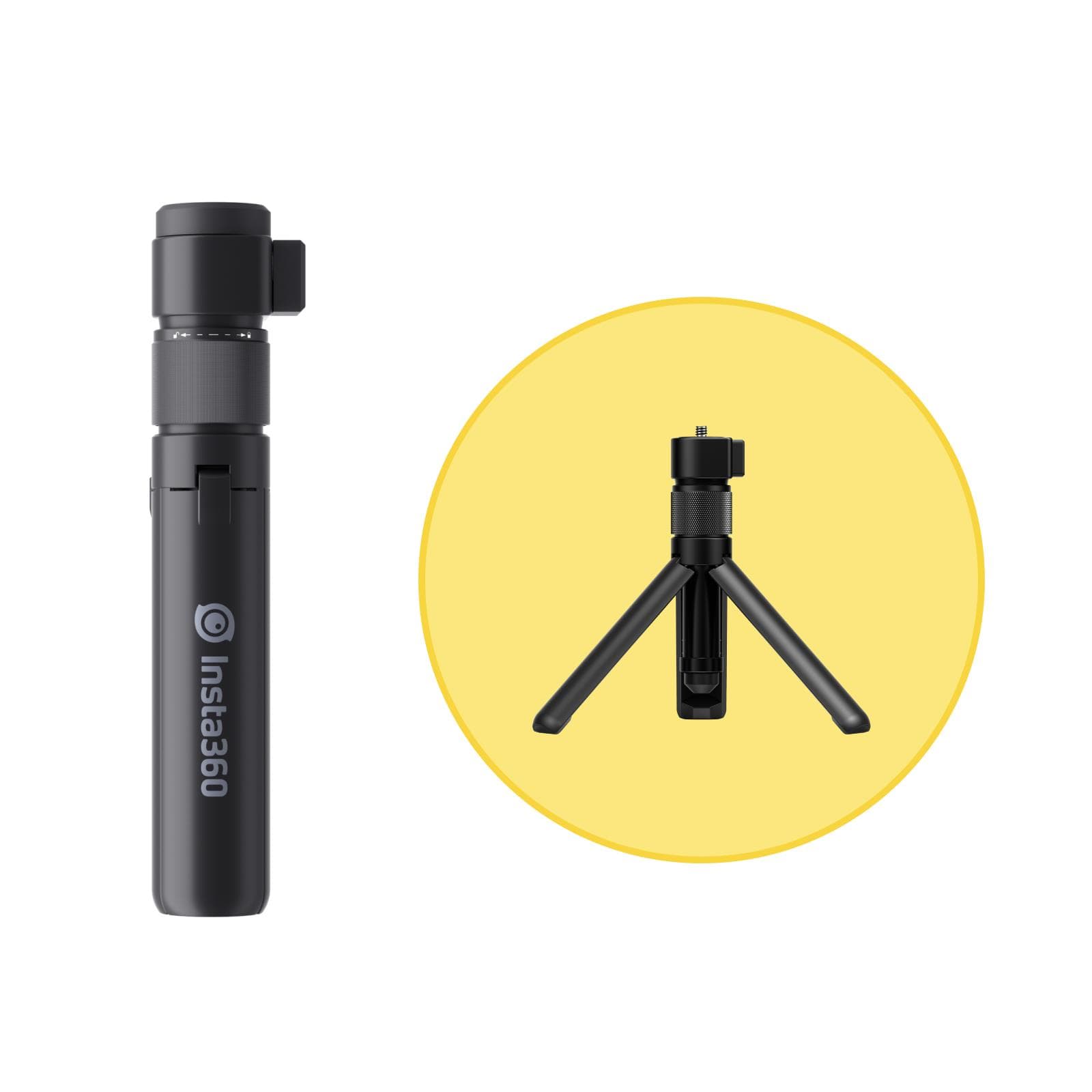 Insta360 Bullet Time Bundle Invisible Selfie Stick Handle with Fold Tripod Stand