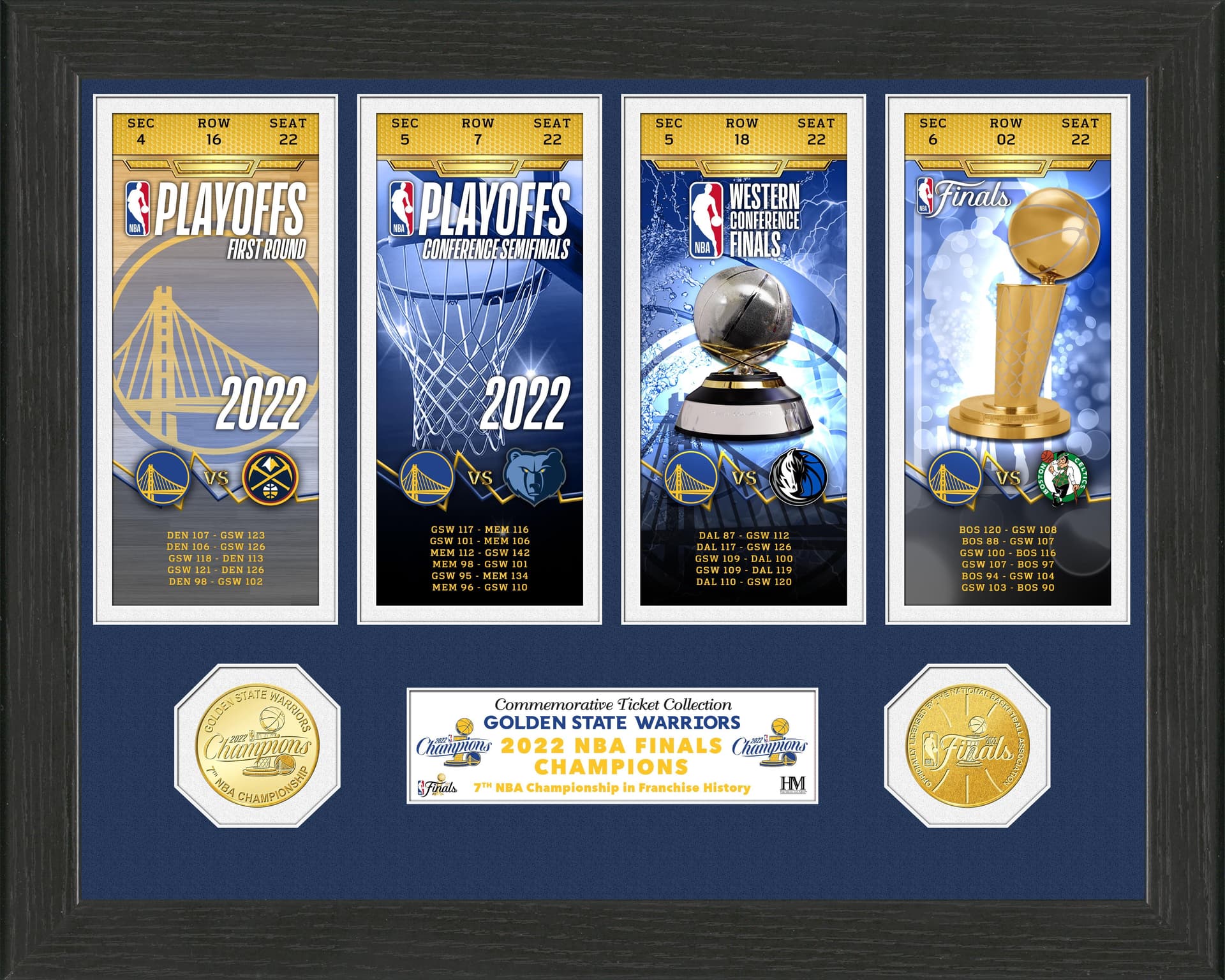 Golden State Warriors 2022 NBA Champs Ticket Collection
