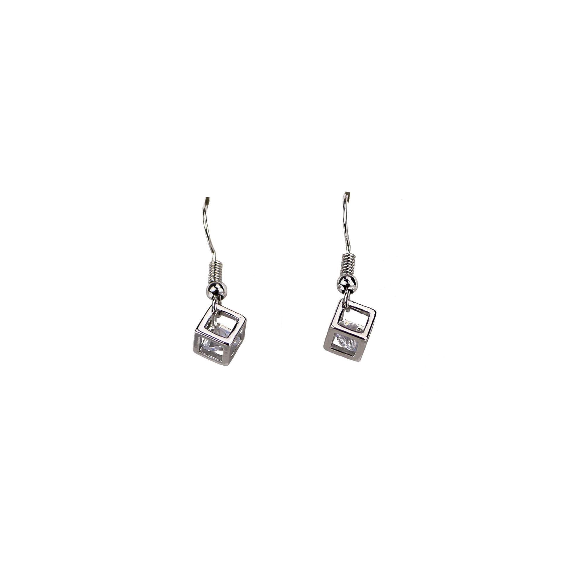Diamante Dangling CZ Earrings