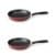 Geminis 2pc Aluminum Fry Pan Set 9.5", Red