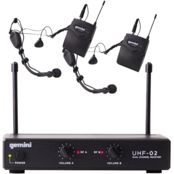 UHF Wireless Dual Headset System