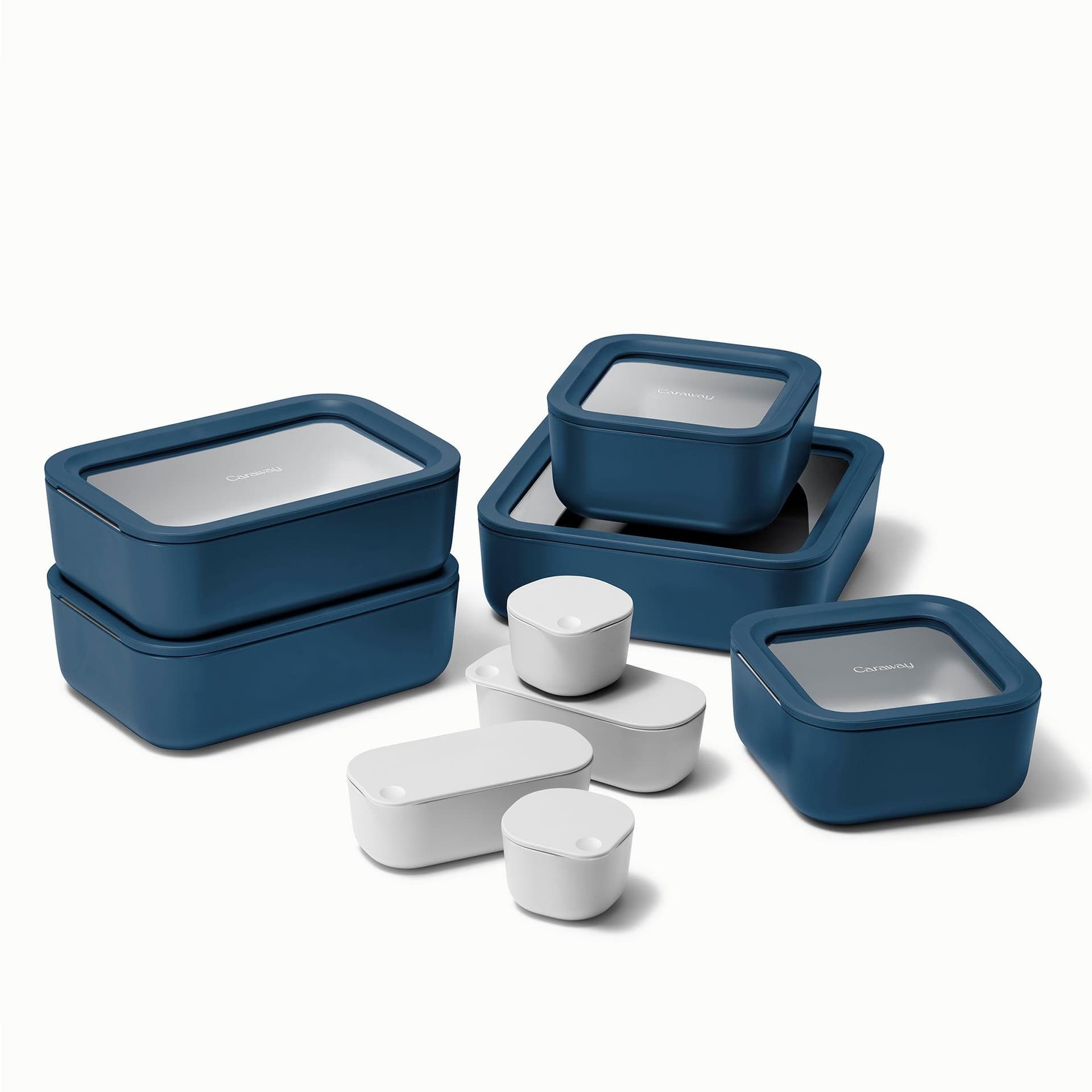 13pc Glass Food Storage Set Navy