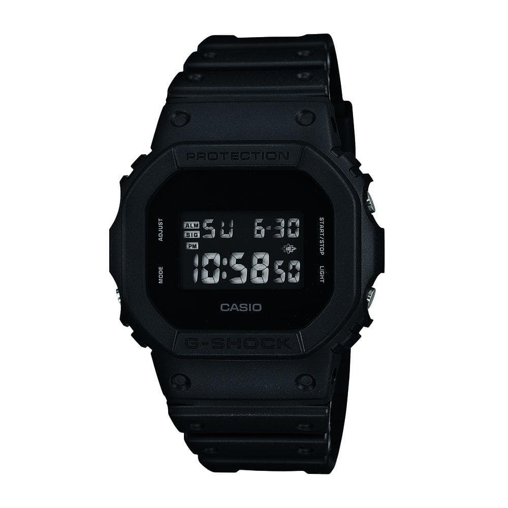 Square Black Digital Resin Watch