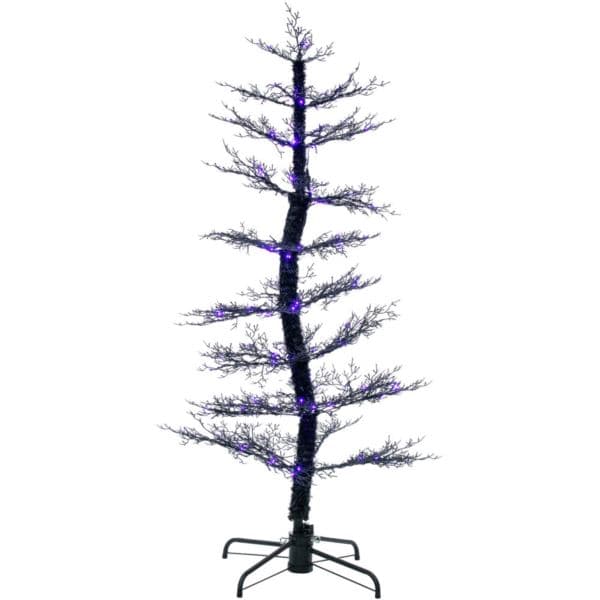 5-ft. Dancing Halloween Tree with Purple LED Lights and Sound