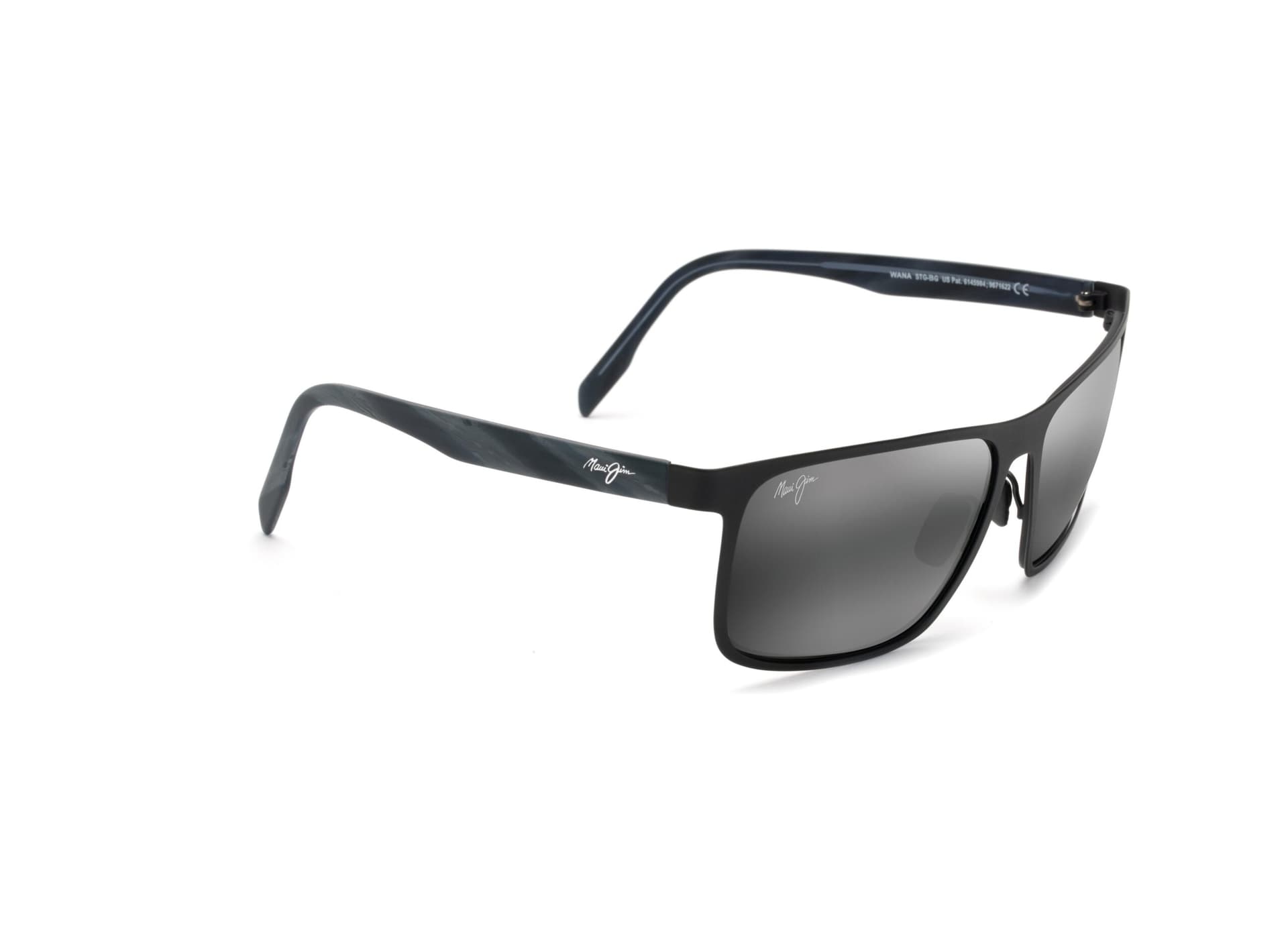 Wana Polaroized Sunglasses Matte Black Frame Neutral Gray Lens