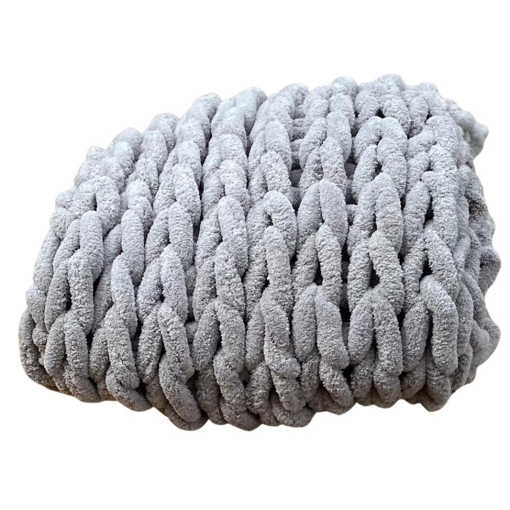 Infinite Chunky Knit Blanket Size 30" x 39"
