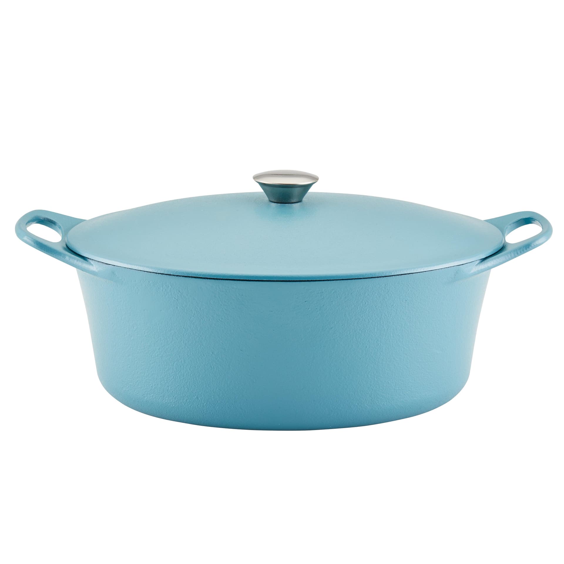 6.5qt Premium Rust Resistant Cast Iron Dutch Oven Agave Blue