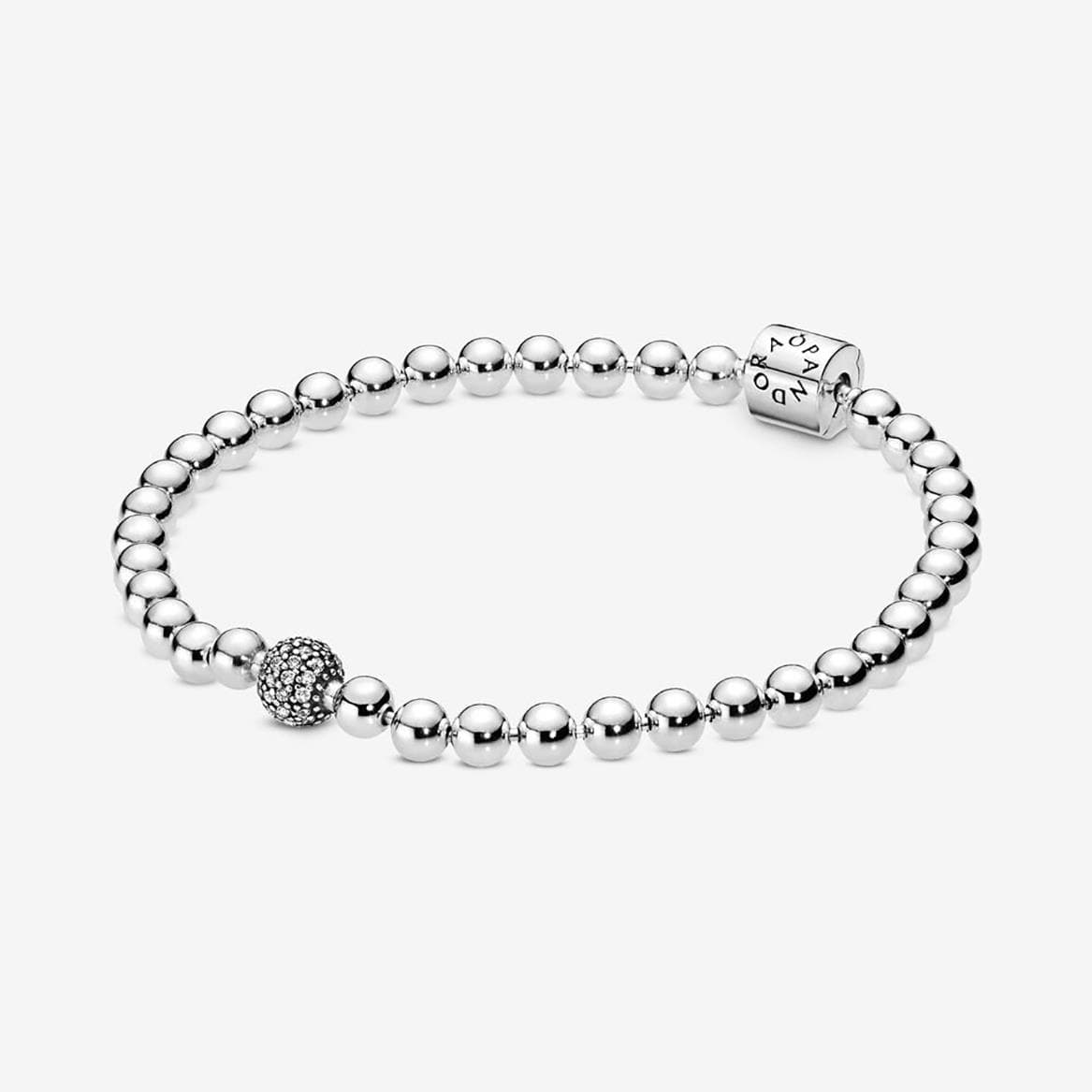 Beads & Pav Bracelet Size 7.5"