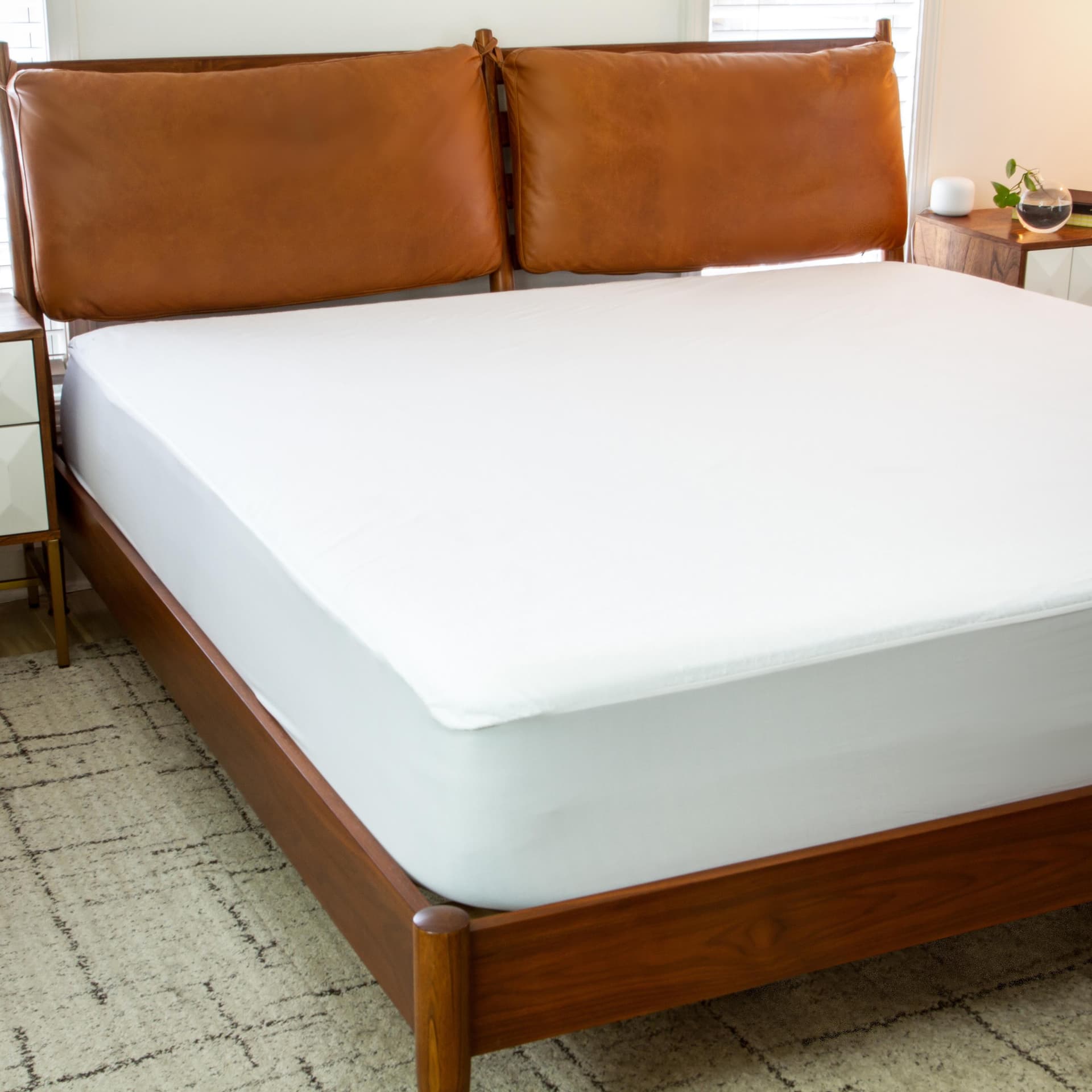 Twin Size Premium Hypoallergenic Waterproof Mattress Protector - Vinyl Free